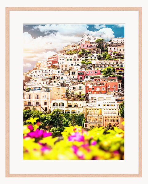 Oprawiony druk cyfrowy View Of Positano