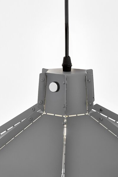 LAMPA SUFITOWA WISZĄCA LOFT SZARA DONA W1