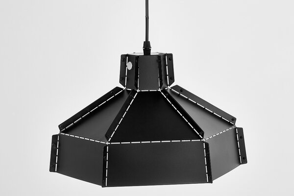 LAMPA SUFITOWA WISZĄCA LOFT CZARNA DONA W1