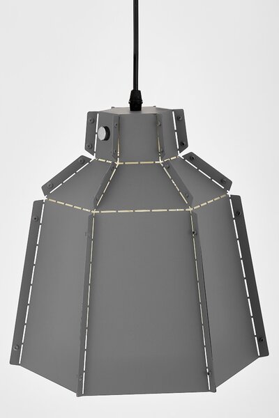 LAMPA SUFITOWA WISZĄCA LOFT SZARA MONA W1