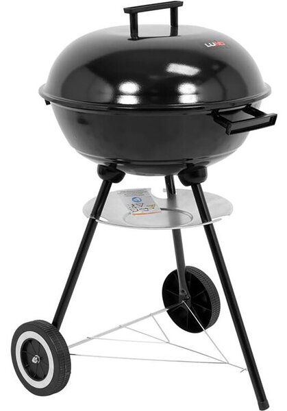 Grill ogrodowy węglowy LUND 99918 Zamykany, okrągły, termometr, kółka