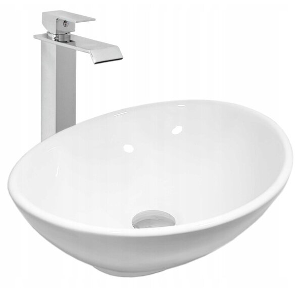 Umywalka nablatowa Estiva EBA White biała 41,5x34x14 cm 1 szt