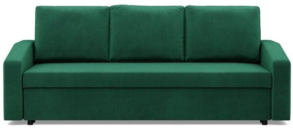 Kanapa rozkÅadana, BLOM, velvet, 220x92x92 cm, butelkowa zieleÅ | TYLETEGOTU