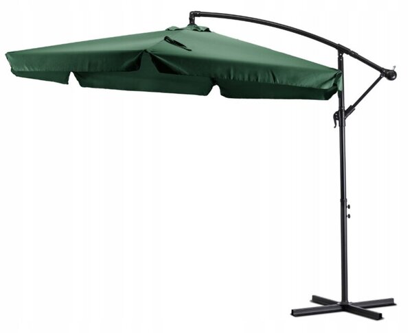 Parasol Ogrodowy Duży Składany na Taras Zielony + POKROWIEC AKRON 300cm
