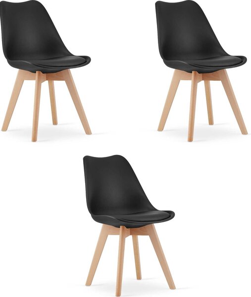 Krzesło MARK Czarne x 3
