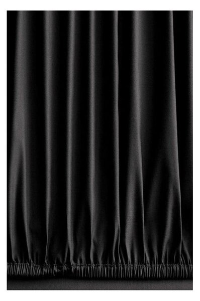 Czarna pościel dwuosobowa z bawełny renforcé z prześcieradłem/4-częściowa 200x220 cm Damask – Mila Home