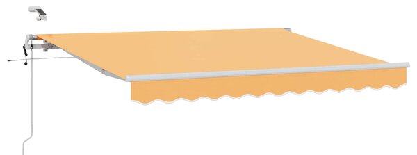 Markiza zwijana piaskowy 500 × 300 cm Poliester i Metal