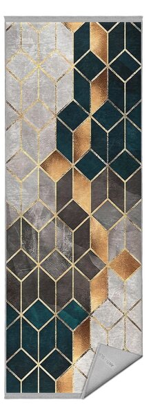 Biało-morski chodnik odpowiedni do prania 80x200 cm – Mila Home