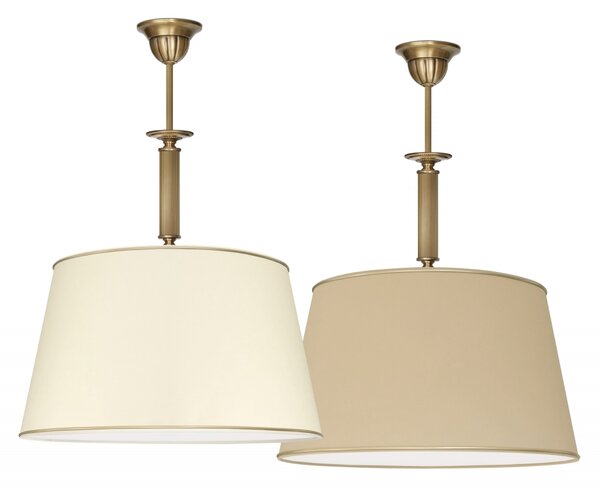 Lampa mosiężna z abażurem L-S1