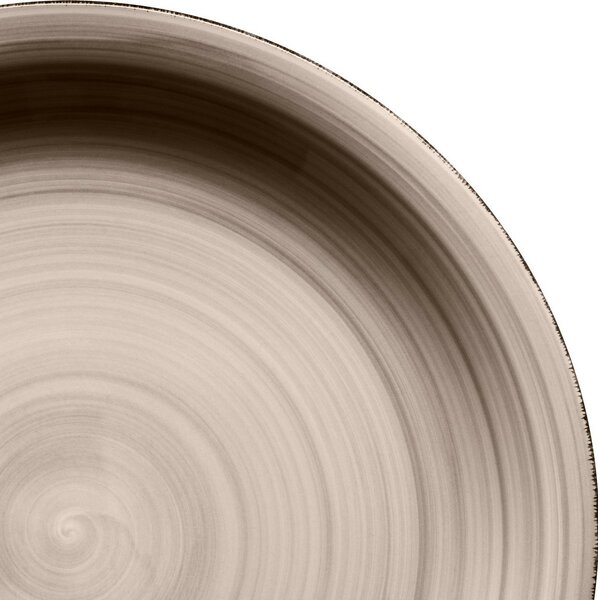 Mäser Zestaw 6 płytkich talerzy Bel Tempo 27 cm, taupe