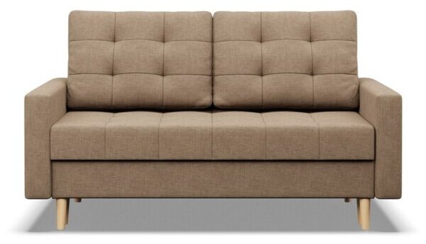 Sofa skandynawska, pikowana, NUBO, 152x92x92 cm, beÅ¼owy | TYLETEGOTU