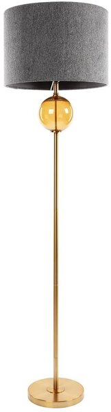 Lampa podłogowa EUROFIRANY Leona 467323 Popielato-złoty wysokość 165 cm