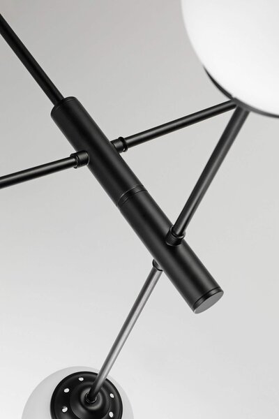 NOWOCZESNA LAMPA SUFITOWA WISZĄCA CZARNA FINO PRO W4