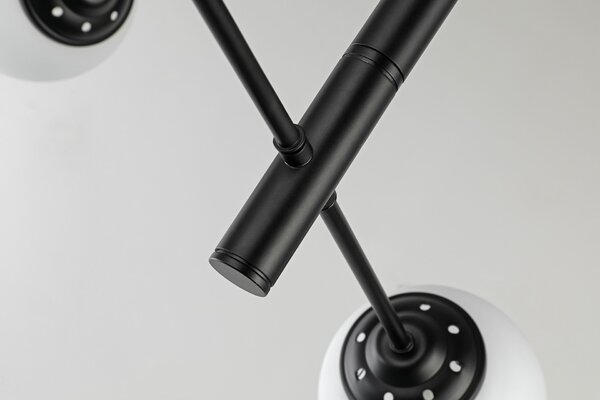 NOWOCZESNA LAMPA SUFITOWA WISZĄCA CZARNA FINO PRO W4
