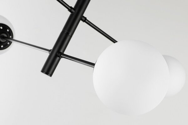 NOWOCZESNA LAMPA SUFITOWA WISZĄCA CZARNA FINO PRO W4