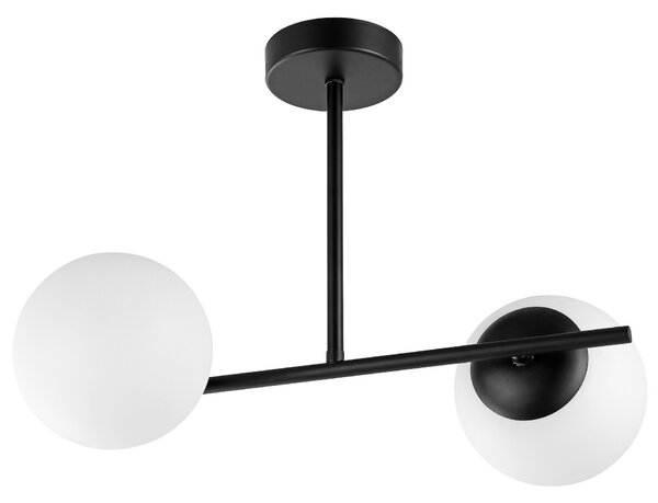 NOWOCZESNA LAMPA SUFITOWA WISZĄCA CZARNA LEDO W2