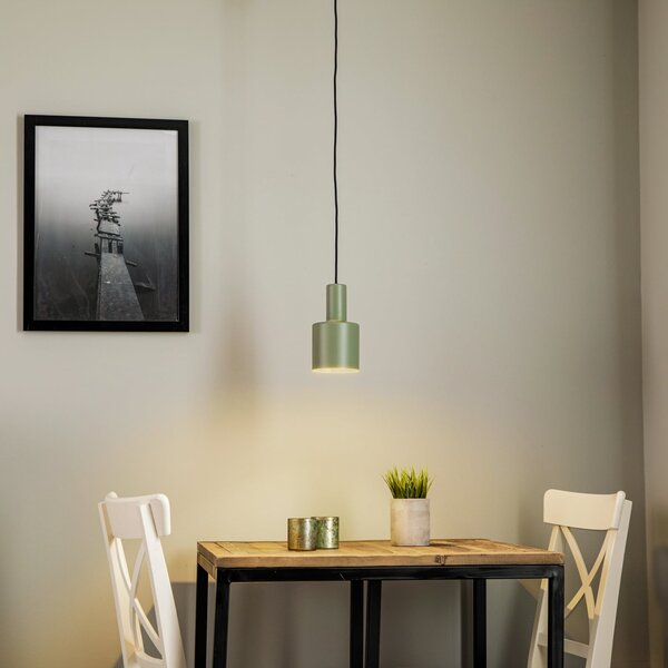 Lampa Wisząca Argon, Selma, ściemnialny, zielony, salon, metal, nowoczesny