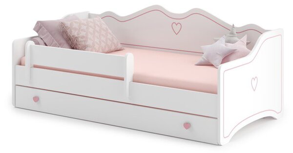 Łóżko młodzieżowe Emma 180x80 180x80 cm Tak Różowy