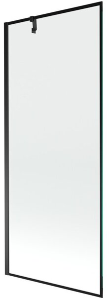 Mexen Next parawan nawannowy 1-skrzydłowy 80 x 150 cm, czarna ramka, czarny - 895-080-000-00-70-70