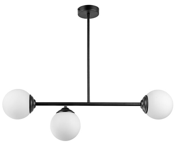 NOWOCZESNA LAMPA SUFITOWA WISZĄCA CZARNA FINO W3