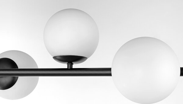 NOWOCZESNA LAMPA SUFITOWA WISZĄCA CZARNA LEDO W4