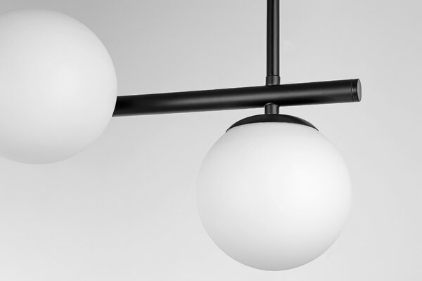 NOWOCZESNA LAMPA SUFITOWA WISZĄCA CZARNA LEDO W5