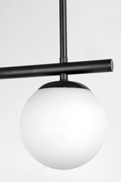 NOWOCZESNA LAMPA SUFITOWA WISZĄCA CZARNA LEDO W4
