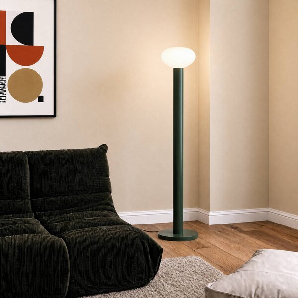 Lampa stojąca designerska Flo ALDEX, zielony, salon / jadalnia, metal, design