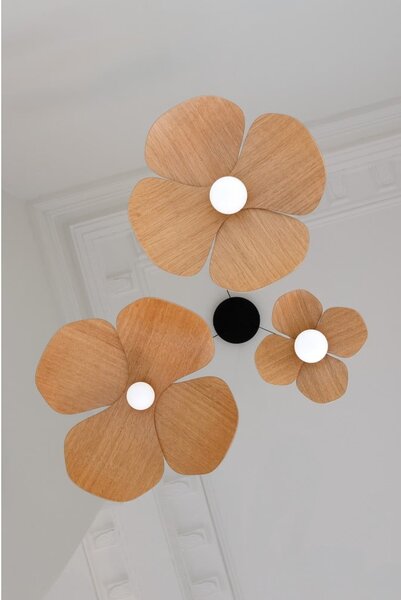 Naturalny abażur z litego drewna dębowego ø 28 cm Forget Me Not – UMAGE