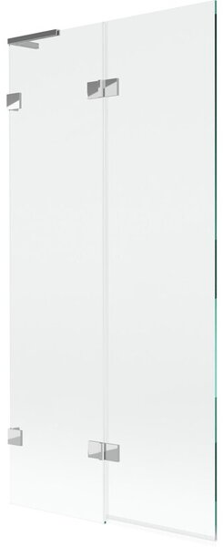 Mexen Lunar L parawan nawannowy 2-skrzydłowy lewy 90 x 150 cm, transparent, chrom - 897L-090-100-01-00-L