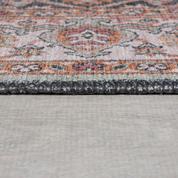 Różowy chodnik odpowiedni do prania 60x230 cm Briony Traditional – Flair Rugs