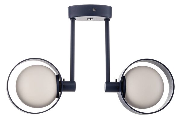 Lampa sufitowa Mado Argon, możliwość ściemniania, niebieski, salon / jadalnia, metal, nowoczesny