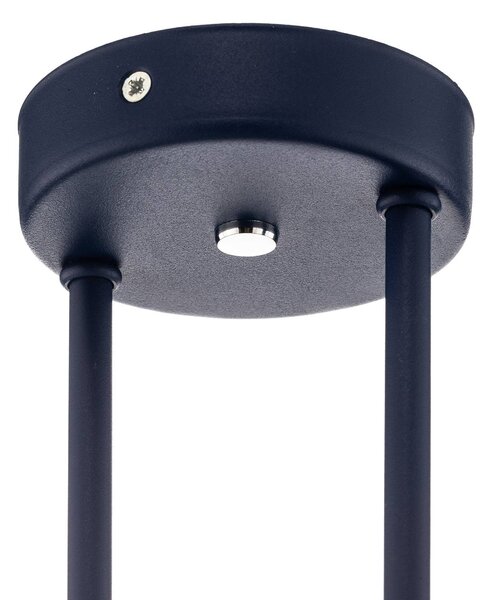 Lampa sufitowa Mado Argon, możliwość ściemniania, niebieski, salon / jadalnia, metal, nowoczesny