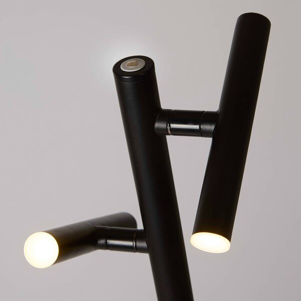 Searchlight Lampa stojąca LED Stehlampe, możliwość ściemniania, czarny, salon / jadalnia, metal, nowoczesny