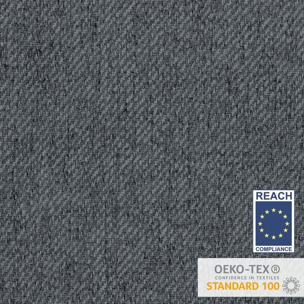 Szaro-naturalne łóżko boxspring ze schowkiem 140x200 cm Faro – Maison de Rêve