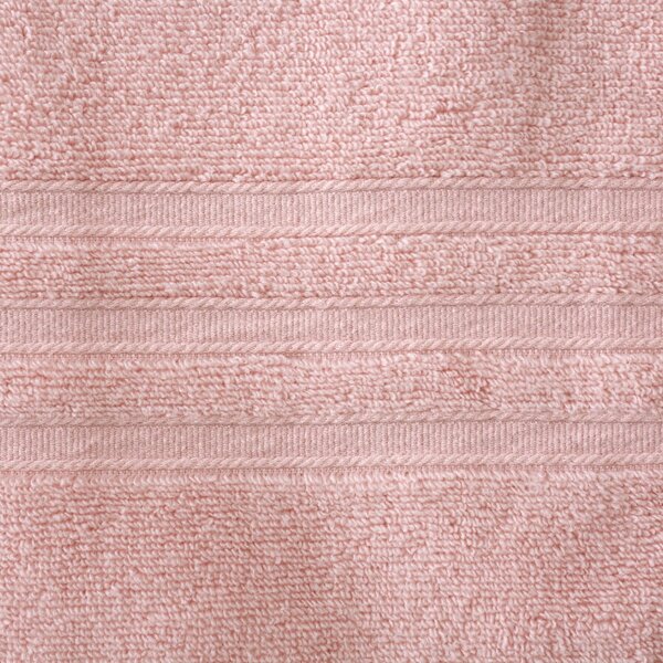 Jasnoróżowy bawełniany ręcznik kąpielowy frotte 70x120 cm Zero Twist – Catherine Lansfield