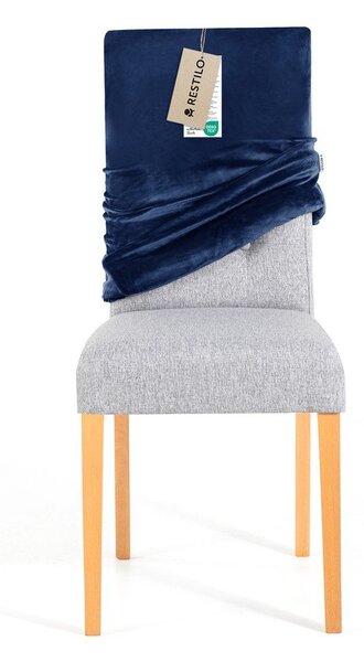 Niebieski elastyczny pokrowiec na krzesło 48 cm Sento – Restilo