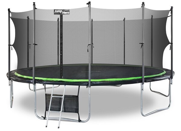 Trampolina ogrodowa z siatką wewnętrzną 488cm Jump Hero 16FT