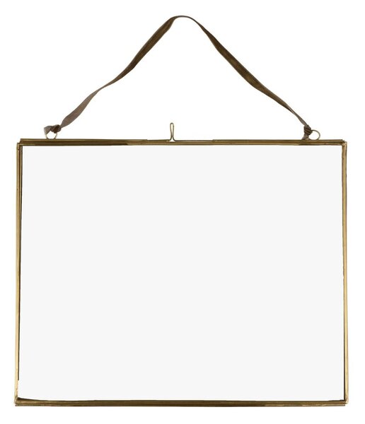 Metalowa ramka ścienna w kolorze złota 25x20 cm – Rex London