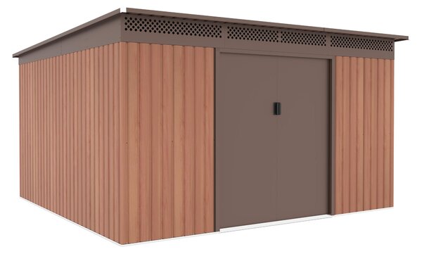 Domek ogrodowy G21 GRAH 1132 - 340 x 333 cm, brązowy