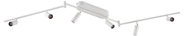 Lampa Sufitowa Lindby, Eldrin, biały, salon, metal, nowoczesny