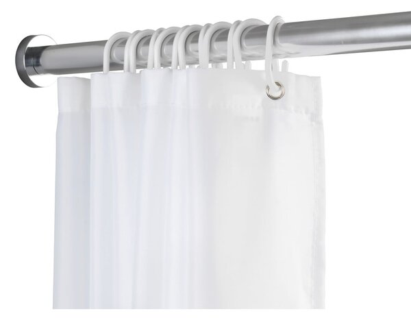Drążek teleskopowy w kolorze srebra do łazienki Wenko Luz, dł. 110-185 cm