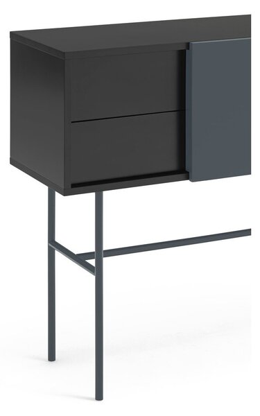Czarno-antracytowa konsola 35x110 cm Nube – Teulat