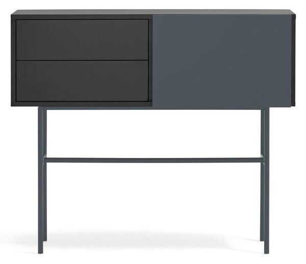 Czarno-antracytowa konsola 35x110 cm Nube – Teulat