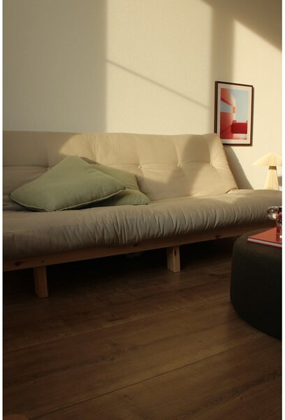 Szarobeżowa lniana sofa 200 cm Lean – Karup Design