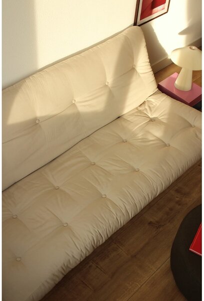 Szarobeżowa lniana sofa 200 cm Lean – Karup Design