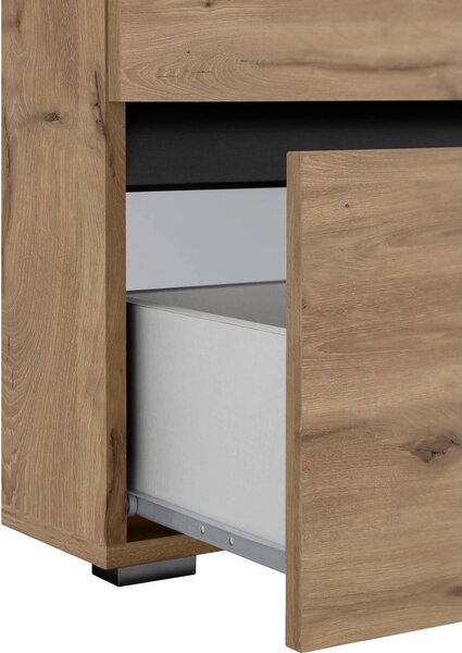 Szafka pod umywalkę w dekorze dębu 80x55 cm Wisla – Støraa