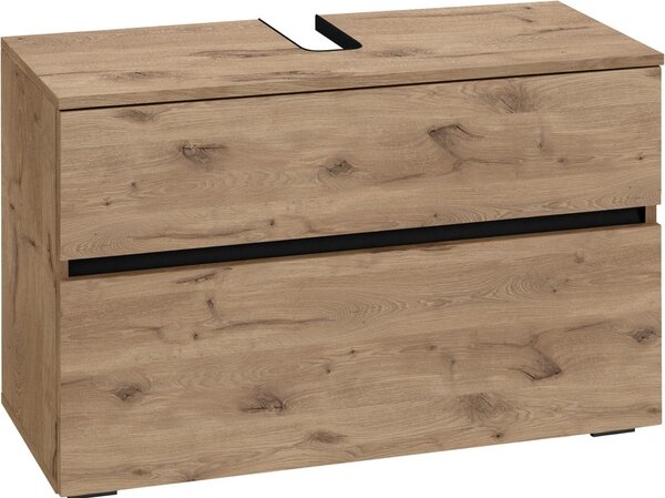 Szafka pod umywalkę w dekorze dębu 80x55 cm Wisla – Støraa