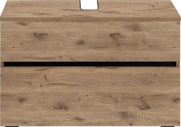 Szafka pod umywalkę w dekorze dębu 80x55 cm Wisla – Støraa