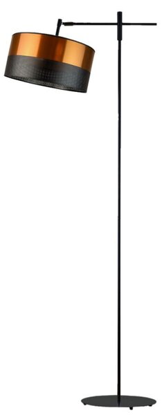 Lampa stojąca podłogowa przegubowa regulowana z abażurem walec 30cm SALIX